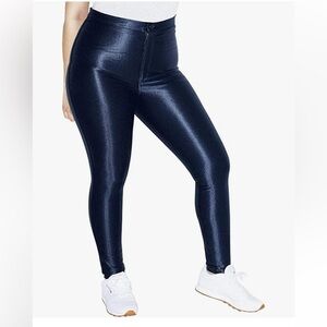 American Apparel Shimmering Navy Disco Pants